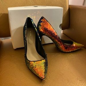 COPY - Aldo Iridescent Sequence Pumps